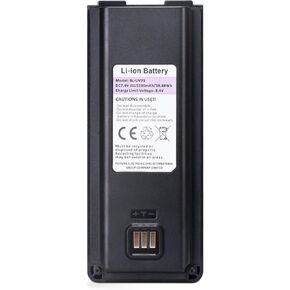 BAOFENG UV-25B 5200mAh Li-ion Rechargeable Battery, 7.4V Original High-Capacity Battery Support USB-C Direct Charging, Compatible with UV-25 Tactical Two Way Radio (Black)