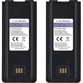 BAOFENG 2 Pack UV-25 Battery BL-UV25 for UV-25 Pro Max Radio Type-C Charging BL-UV25 High Capacity Li-ion Battery DC7.4V for Walkie Talkie Accessories