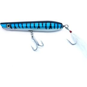 SEASKY Popper Tuna Surface Floating Topwater Plug Wood Bait Saltwater