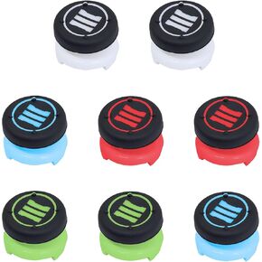 8X Division Thumb Grips Analog Sticks Extender Compatible with PS4 360 Controller, 4 Colors Replacement
