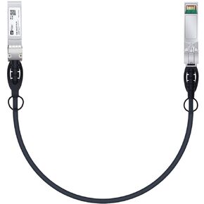 10G SFP+ Cable, SFP+ to SFP+ DAC Cable, Direct Attach Cable, 10GBASE-CU Passive Twinax Cable for Ubiquiti UniFi UC-DAC-SFP+, Meraki, Mikrotik, Intel, Fortinet, Netgear, 0.25m/ 0.82ft