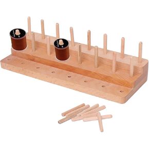 Wooden Fly Tying Thread Spool Stand,Spools Thread Holder Organizer