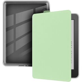 Case for 6" Kindle Paperwhite (10th Generation-2018 Release), Ultra Clear Soft Flexible Transparent TPU Back Cover with Auto Sleep/Wake for Kindle Paperwhite (Model NO. PQ94WIF), Light Green
