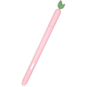 LOVE MEI for Samsung Galaxy Tab S7/S7 FE/S8/S8+/S9/S9+/S9 Ultra S Pen Sleeve Case, Non-Slip Smooth Grip Holder Colorful Silicone Sleeve Protective Case for S7+/S8/S9 Ultra S Pen (Pink)