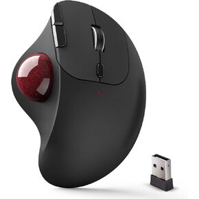 ECHTPower Trackball Mouse, Easy Thumb Control Ball Mouse, Precision and Smooth Tracking, Wireless Mouse Support 3 Device Connection(2.4G or BT), Rollerball Mouse for PC/Laptop/Mac/Windows