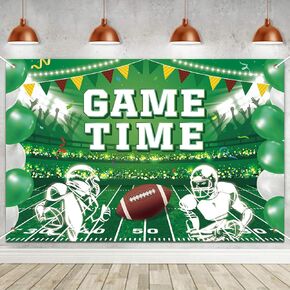 1 Pcs Football Backdrop Sports Backdrop Football Field Photography Backdrop Sports Theme Touchdown Banner Football Party Decorations Sports Birthday Party Decorations Tailgate Party Decor 71 x 47 Inch