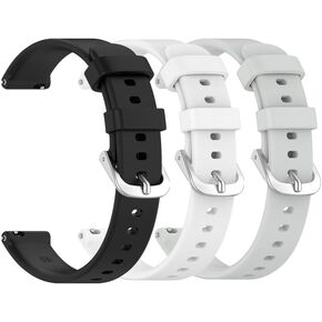 pack of 3 Bands for Garmin Lily 2, 14mm Watch Strap Sport Wristband Soft Silicone Replacement Band Compatible with Garmin Lily 2