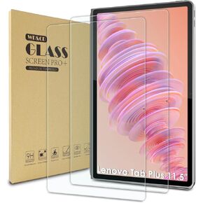 WD&CD 2 Pack Screen Protector Compatible with Lenovo Tab Plus 11.5", Case Friendly Tempered Glass for Lenovo Tab Plus 11.5"【Anti Scratch 】【Anti Bubble】【High Definition】