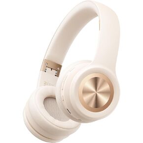 Picun Solo6 Wireless On-Ear Headphones, 5EQ Music Mode, 140H Battery, Foldable Lightweight Wireless Headphones with Bluetooth 5.4, Hands-Free Calls, App Control, Android & iOS Compatible (Khaki)