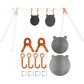 AR500 Steel Shooting Target Combo Pack with Stand Kit for 1 Inch EMT Conduit