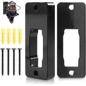 AGLOO 2 Pcs Wall Mount Fishing Reel Rack - Spinning Reel Display Stand Holder, for Organizing Your Fishing Gear