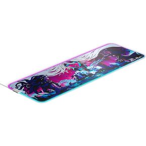SteelSeries QcK Prism XL - Neo Noir Edition - Cloth Gaming Mouse Pad - 2-Zone RGB Illumination - Optimized for Gaming Sensors - Size XL (900 x 300 x 2mm)