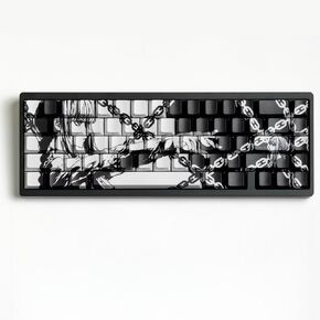 PBT Keycaps Anime Keycaps Shine Through Keycaps Side Print Keycaps Chreey Profile 130 Keys White & Black keycaps Set Custom Keycap Set Universal Compatiability for 60 75 100 Percent Keyboard