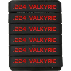 Aolamegs .224 VALKYRIE Magazine Marking Bands 6 Pack (Grey-Black)