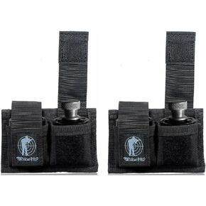 Speed loader Pouch Case Holder Nylon Tactical Double Speedloader Belt Universal Fit .357 .44 Most from .38 to .45 Colt / 2 Packs