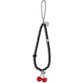 Mabor Phone Charms Phone Strap Cute Cherry Butterfly Cell Phone Lanyard Wrist Strap Phone Case Bag Camera Pendants Accessories for Women