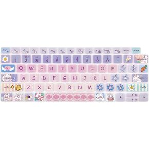 Cute Silicone Keyboard Cover Skin for Dell Latitude 7430 7420 7410/ Dell Latitude 5430 5431 5420 14", Dell Latitude 7520 15.6"/Dell Latitude 9000 9510 9520 9420 9430 Keyboard Protective, Sun and Moon