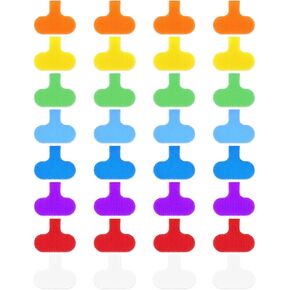 32 Pcs Cable Labels, Multi-Color Cord Labels for Electronics Wire Labels for Charging Cords Write on Cable Identification Tags Wire Tags for Computers Cable Management