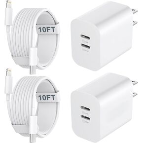 i Phone 14 13 12 Charger Fast Charging 10FT, 20W USB C Charger Block & Lightning Charger Cable Cord Compatible for iPhone 14 Pro Max/14 Pro/14, 13/12/11 Pro Max, 13/12/11 Pro, iPad