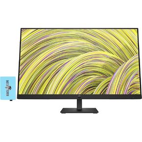 HP 27" P27h Computer Monitor Bundle with Docztorm Dock, FHD IPS (1920 x 1080) 60Hz Display, Stereo Audio, HDMI, VESA Mount (100x100 mm), Ideal for Home and Business (2025 Latest Model)