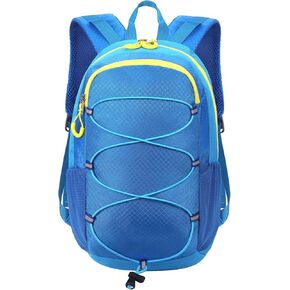 10L Kids Hiking Backpack, Small Hydration Backpack for Kids Ages 4-10, Waterproof Kids Travel Daypack for Camping Outdoor (Blue)