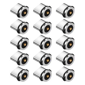 Housoutil 15 PCS Magnetic Connector Tips Head for Type C Devices Magnetic Phone Cable Adapter Magnetic Phone Cable Adapter
