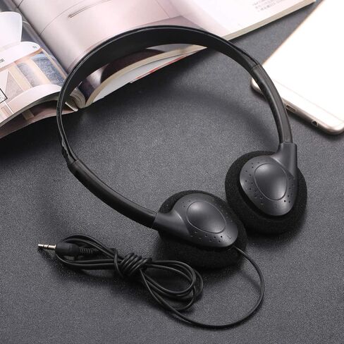 Kids Headphones Bulk 12 Pack for School Classroom,Wholeslae Wired Durable Earphones Class Set for Students Children Toddler Teens Boys Girls and Adult(FM101 Black) in Saudi Arabia