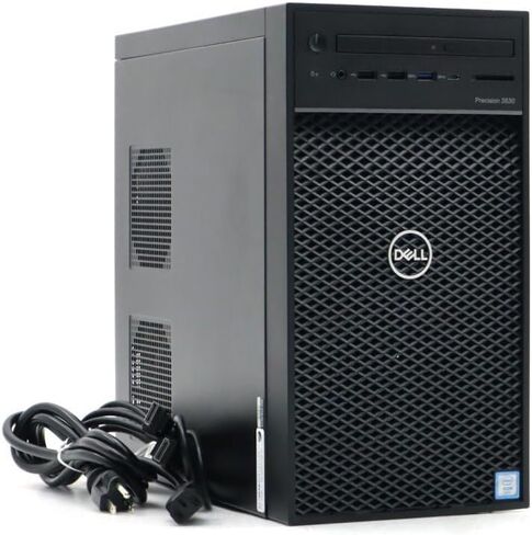 Dell Precision 3630 Tower Desktop Computer, Core i7-9700, 32GB DDR4 RAM, 1TB SSD, Mouse, Keyboard, Windows 10 Pro (Renewed) in Saudi Arabia