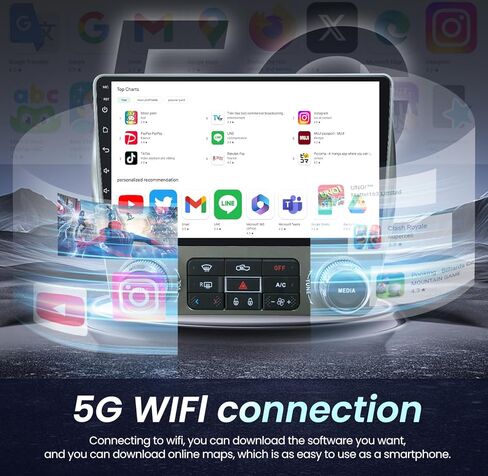 راديو سيارة لشيفروليه تشيفي كامارو راديو 2010-2015: Carplay Android Auto Stero مع 1280*800 دعم الشاشة GPS FM RDS Bluetooth SWC 1080p كاميرا in Kuwait