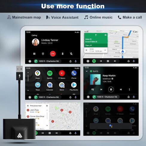 Wireless Carplay Android Auto Adapter ، 2024 Upgrade Plug & Play Dongle ، يحول Carplay Wired إلى Wireless ، ويعمل مع جميع السيارات السلكية الأصلية والهواتف Android in Saudi Arabia