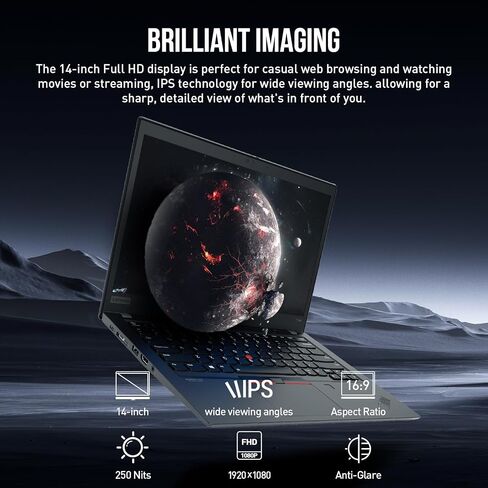 Lenovo ThinkPad T14S Computer Computer ، College College Laptop 14 "FHD IPS ، Ryzen 7 Pro (8 Core) كمبيوتر محمول ، 16 جيجابايت من ذاكرة الوصول العشوائي 1TB in Saudi Arabia