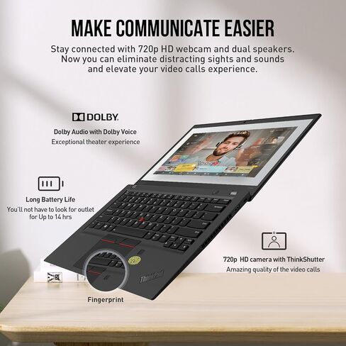 Lenovo ThinkPad T14S Computer Computer ، College College Laptop 14 "FHD IPS ، Ryzen 7 Pro (8 Core) كمبيوتر محمول ، 16 جيجابايت من ذاكرة الوصول العشوائي 1TB in Saudi Arabia