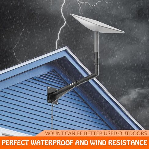 26 بوصة من حائط النجوم الطويلة ، جبل Starlink V2 القابل للتطوير ، طقم تثبيت Starlink الثقيل مع محول Starlink ، Mount Starlink Pole for Starlink Internet Kit Satellite in Kuwait