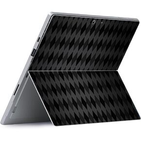 MightySkins Skin Compatible with Microsoft Surface Pro 8 - Black Argyle | Protective, Durable, and Unique Vinyl Decal wrap Cover | Easy to Apply, Remove, and Change Styles | Made in The USA