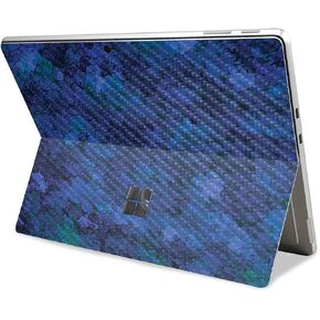 Carbon Fiber Tablet Skin Compatible with Microsoft Surface Pro 11 (2024) - Blue Ice - Premium 3M Vinyl Protective Wrap Decal Cover - Easy to Apply | Crafted in The USA by MightySkins