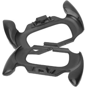 2pcs قبضة اليد من البلاستيك قبضة المقبض الدعامة ل PSV2000 ل psvita ، gamepad المقود مقود حافظة شل حامل الدعم الدعم الدعم (أسود) (أسود)
