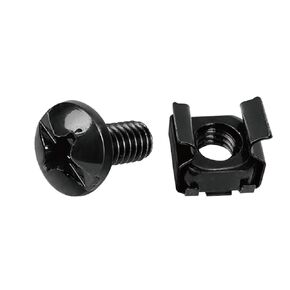 Tecmojo Rack Mount Screws Kit 50 Pack - 10-32 Rack Mount Cage Nuts, Screws and Washers, for Network Racks, Enclosures and Server Cabinets, Tapped Hole and Square Installation in Saudi Arabia