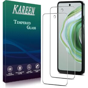 KAREEN 2 Pack Screen Protector for Motorola Moto G 5G 2024 Tempered Glass, Anti Scratch, Bubble Free, HD Clear, Case Friendly, 9H Hardness