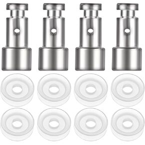 4Pcs Universal Replacement Floater & Sealer, Electric Pressure Cooker Replacement Part, Replacement Float Valve with 8Pcs Silicone Gaskets for XL, YBD60-100, PPC780, PPC770, PPC790
