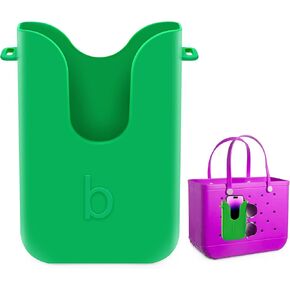 Silicone Phone Holder for Bogg Bags, Compatible Phone Case Attachment, Beach Tote Bag Accessory – Ideal Phone Holder for Bogg & Similar Beach Bags (Green)