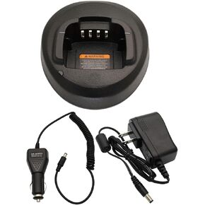 PMLN5228A Rapid Charger DC 12V/24V Car Charger Compatible with Motorola EP350 CP185 CP100D CP476 CP477 CP1300 CP1600 CP1660 Radio, PMNN4476 PMNN4476A PMNN4080 PMNN4082 Battery Charger