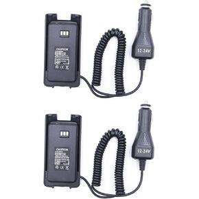 2 Pack MD-390 Car Charger Battery Eliminator for MD-UV390 Digital Mobile Radio DMR Two Way Radio