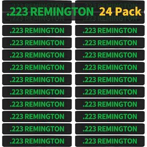 24 Pack Miaozhun .223 Remington Magazine Marking Bands, 223 Magazine Caliber Identification Holster Accessories