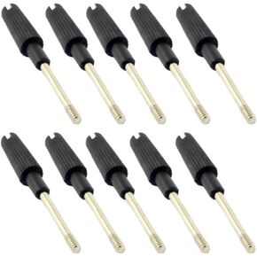 CY Scews for Cable ThumbScrews #4-40 UNC 47mm Length Stainless Steel Overmold for Computer DVI VGA RS232 Cable (10pcs)