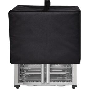 Heavy Duty Premium Fabric ir Fryer Oven Dust Cover,Compatible With BLACK+DECKER Crisp 'N Bake French Door Air Fryer Oven TO62D5 (Black)