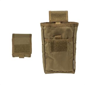 GRITR Molle Dump Pouch, Tactical Duty Utility Belt Pouch, Roll Up Foldable Dump Bag for Shooting, Hunting, Camping