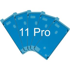 5 PCS for iPhone 11 PRO Waterproof Pre-Cut Adhesive Sticker Display Frame Sealing Tape for iPhone 11PRO 5.8" Fix Water Proof Stickers Kit Repair Watertight Internal for A2160 A2217 A2215
