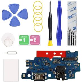 Charging Port Replacement Kit Compatible with Galaxy A50, Dock Board USB-C Connector Only for A50 SM-A235F SM-A235F/DS, with Toolkit