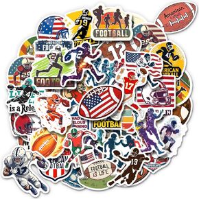 100 Pcs Soccer Stickers for Kids, Soccer Party Favors & Decorations, Gifts for Kids Teens Adults, Waterproof Sports Stickers for Water Bottle Laptop