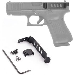 Gun Belt Clip, Low Profile Slim Concealed Carry Easy Install Holster Clip for Glock Gen 1-4 Models 17, 19, 22, 23, 24, 25, 26, 27, 28, 30S, 31, 32, 33, 34, 35, 36 and 41